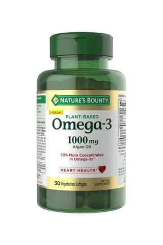 Nature's Bounty Plant-Based Omega-3 1000mg – 30 Vegetarian Softgels